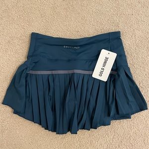 Gold hinge tennis skirt